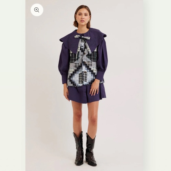 Damson Madder Maxxy Patchwork Gilette Vest - Picture 4 of 4